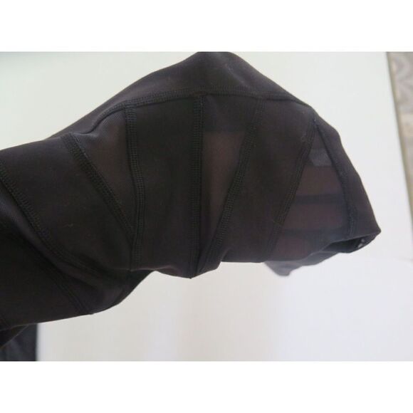 Lululemon Women's Sz 4 Black Tech Mesh Tight Leggings - Picture 6 of 7